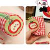 Desk Storage Bag Pencil Case Pouch Cake Roll Plaid Pen Bag  School Office Supply