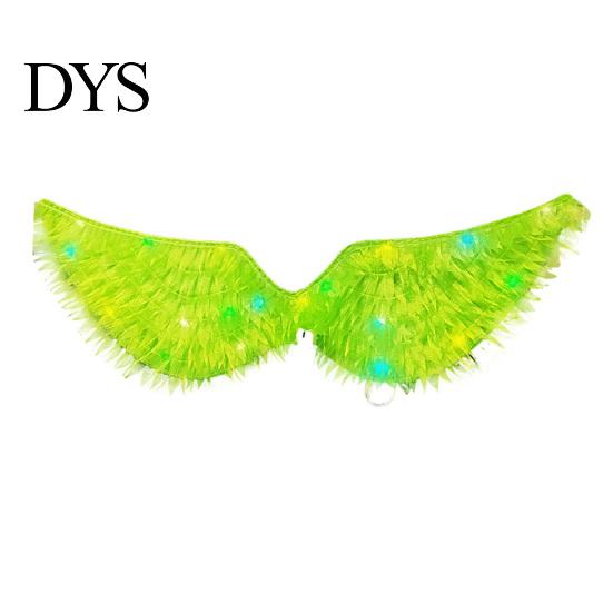 LED Costume Accessories Light-Up Angle Wing, Glowing Feather Wing for Kids Girls, Wings with Lights Fairy Props Christmas Halloween Stage Performance