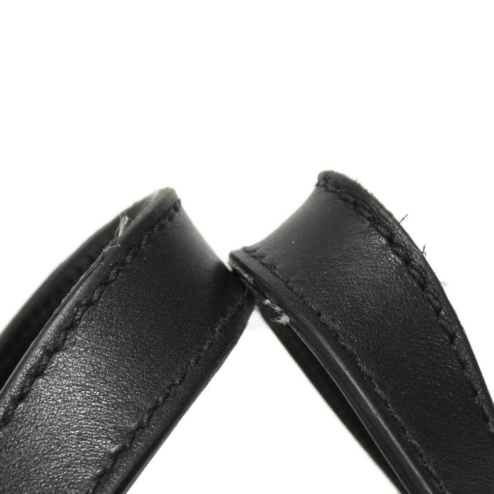 Used 9539 GG Embossed Tote Bag 625774 7924 Punching Shoulder Bag Double G Black Men's from Japan AUTHENTIC
