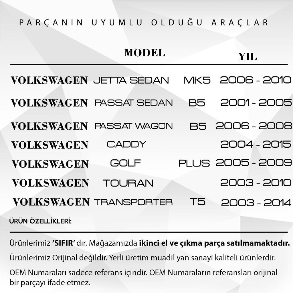 2 Τεμάχια Λυχνία Πινακίδας Κυκλοφορίας για Volkswagen Caddy 2004-2015