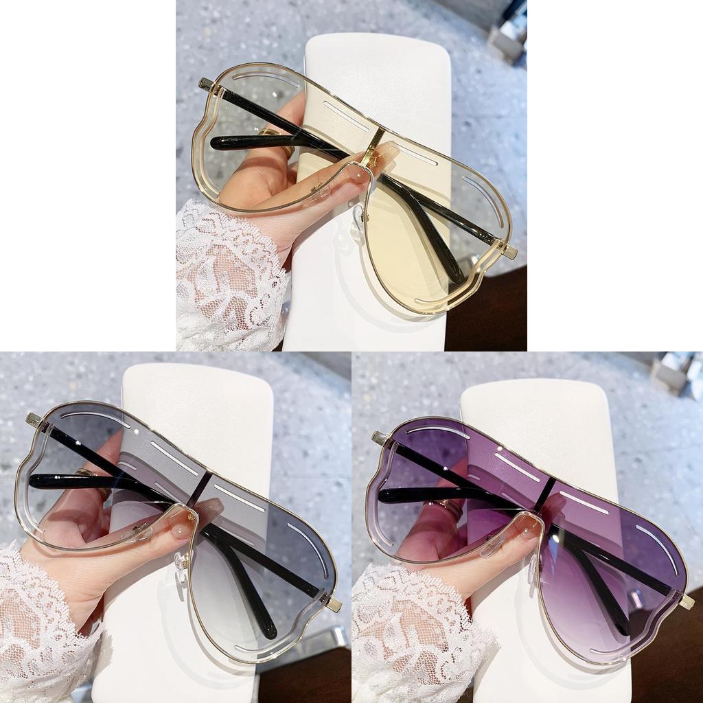 Geometric Metal Sunglasses With Uv400 Protection For Fashionable Outings And Parties