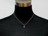[World Accessories Carmelo] Hexagram Lucky Star Crystal Pendant Silver Star of David