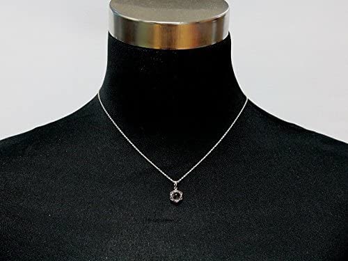 [World Accessories Carmelo] Hexagram Lucky Star Crystal Pendant Silver Star of David