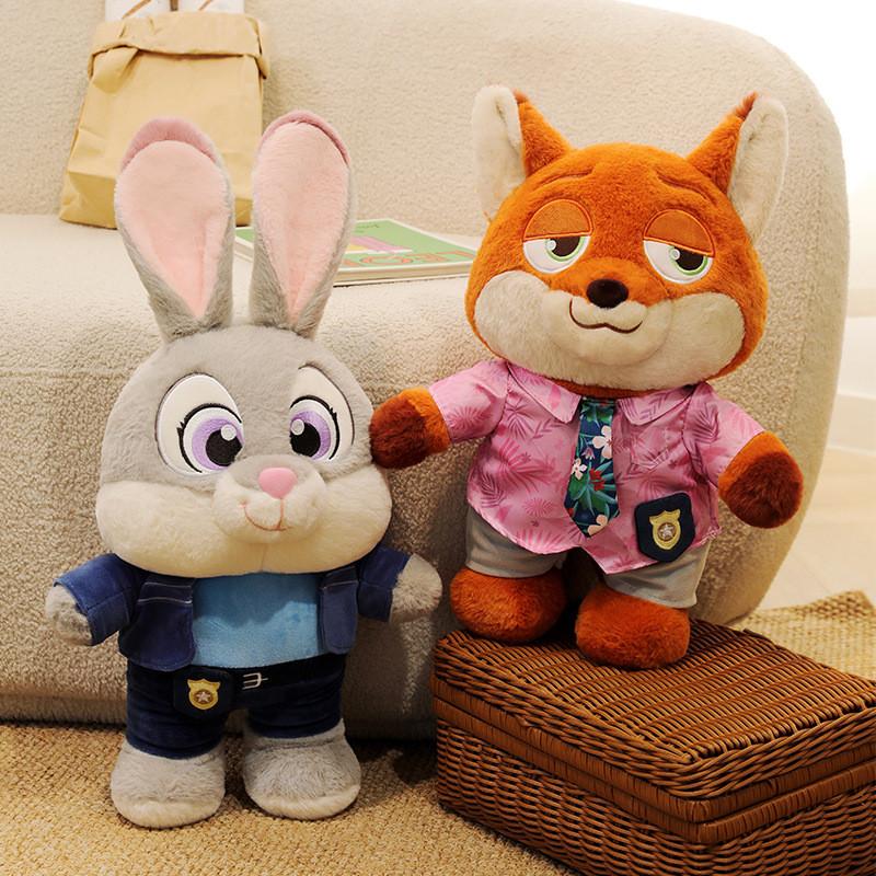 Judy And Nick Zootopia Plush Toys With Pp Cotton Filling For Kids And Fans