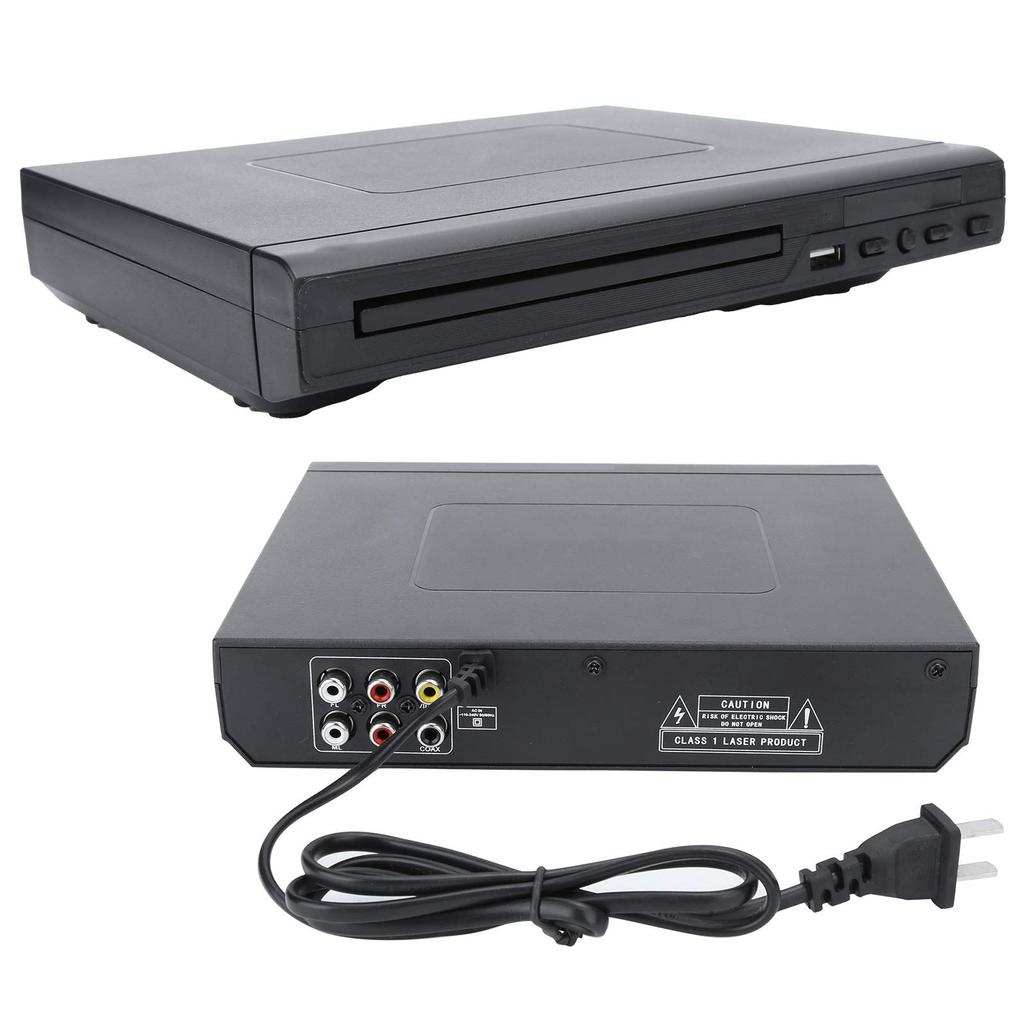 Home DVD Player, Durable DVD Player, Easy-to-use for Office Use, Black