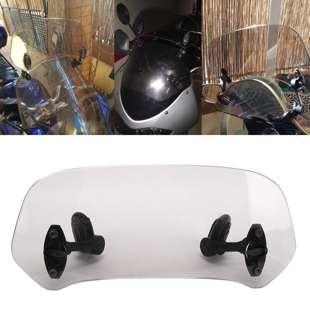 Extensie parbriz motociclete Măriți parbriz Deflector de aer reglabil, ploaie, adăugare