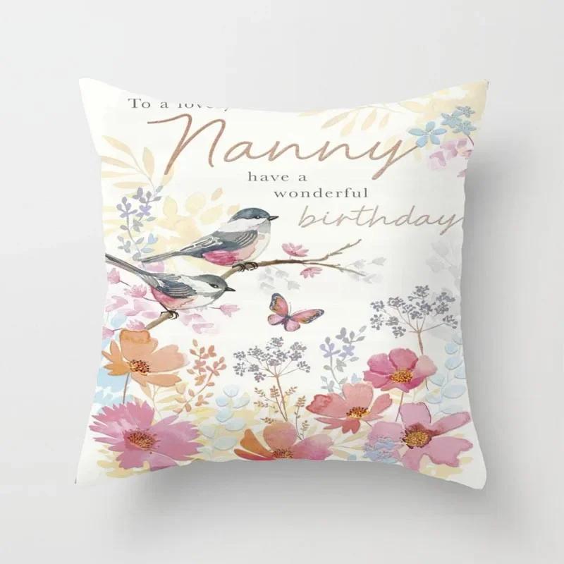 Animal Flower Sofa Pillowcase Cushion Cover Bed Home Living Room Car Office
