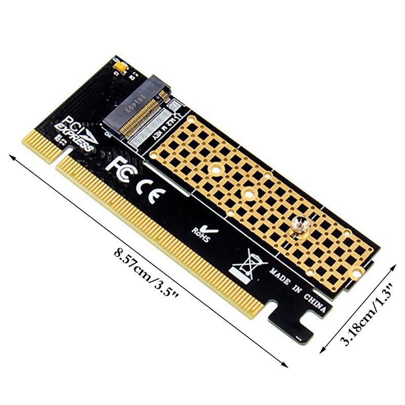 Adaptérová karta M.2 na PCI X16 PCI-E na M.2, převodní adaptér NVME SSD, adaptér M2 M Key, rozhraní PCI Express 3.0 x4 2230-2280, velikost