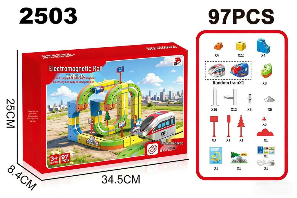 Versatile Magnetic 3D Track Car: Children's High-Speed Electric Rail Toy