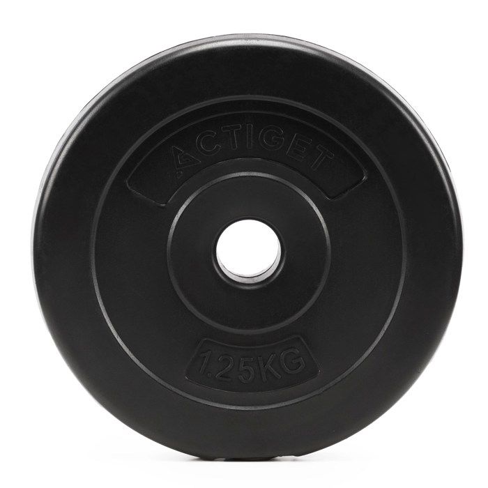Plaque d'entraînement - SPRINGOS - ACTIGET 1,25 kg - Trou 31 mm - Revêtement PP - Remplissage ciment