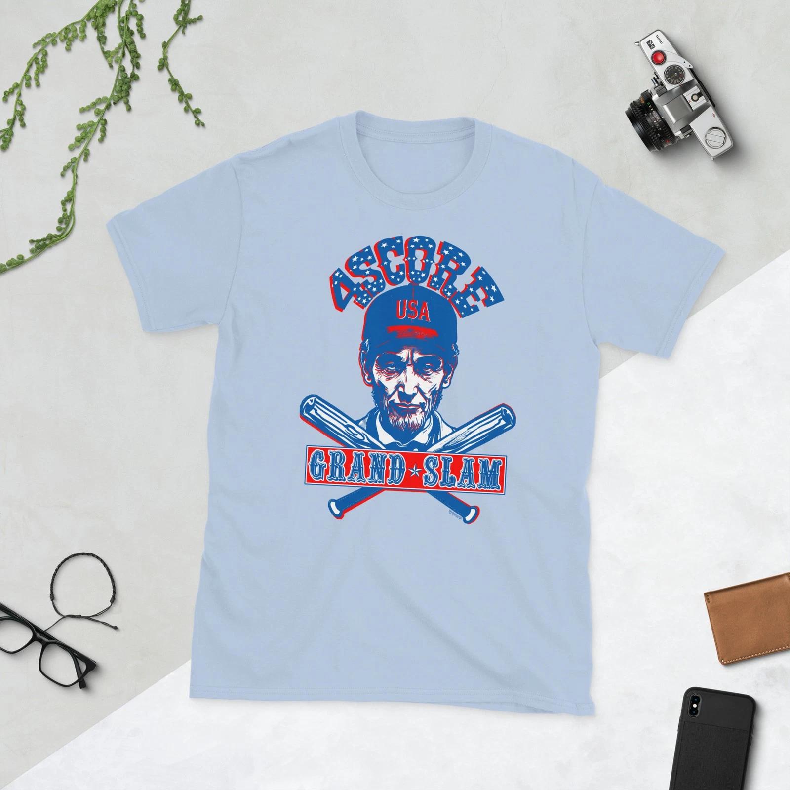 Abraham Lincoln 4 Score Grand Slam Team USA Short-Sleeve Unisex T-Shirt Baseball M
