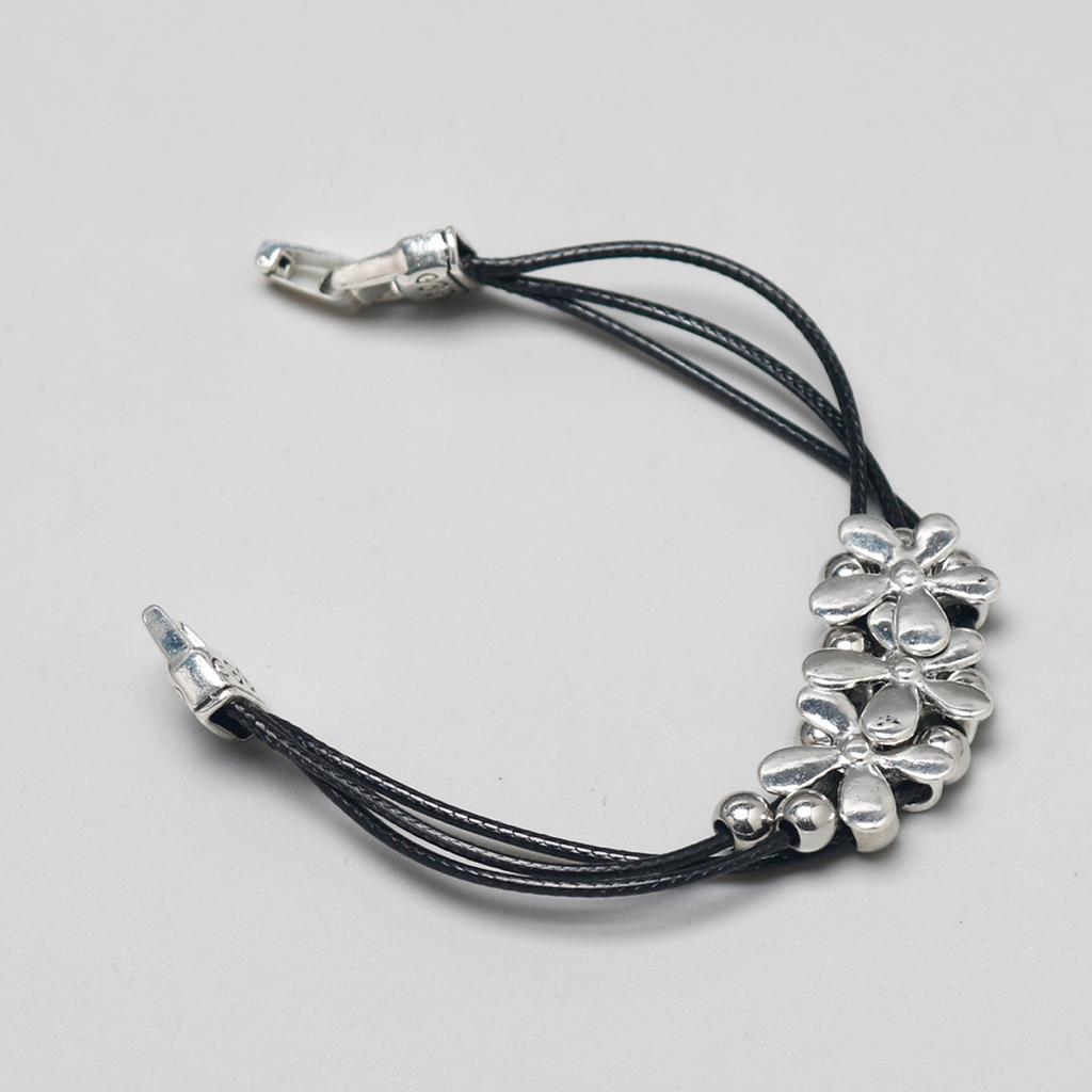 Bohemian Vintage Flower Lucky Leather Multilayer Bracelet for Women Men Friendship Handmade Jewelry Couples Bangle Gift
