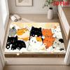 Adorable Multi‑Kitten Doormat, Non‑Slip Entry Mat, Realistic Group Kitten Portrait Art for Cat Enthusiasts Indoor Porch Ornament