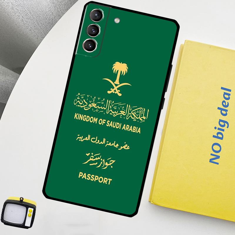Kingdom of Saudi Arabia Flag Phone Case For Samsung Galaxy S24 Ultra S20 S21 S22 S23 Plus S9 S10 S24 FE S25 Ultra Cover