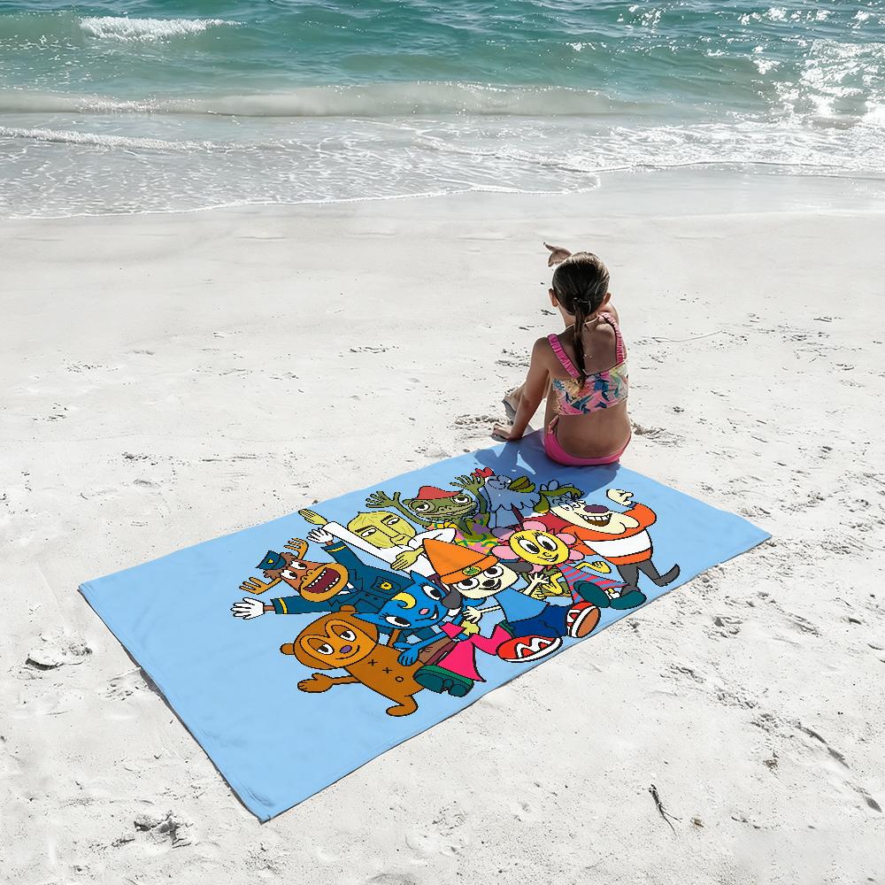 Music Game P-PaRappa the Rapper Towel Quick Drying Beach Towels Are Suitable For Swimming Pools Camping Yoga And The Gym