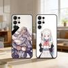 Re Zero Rem Emilia Phone Case For Samsung S26,S25,S24,S21,S22,S23,S30,Ultra,S20,FE,Lite,10,9,Black Cover