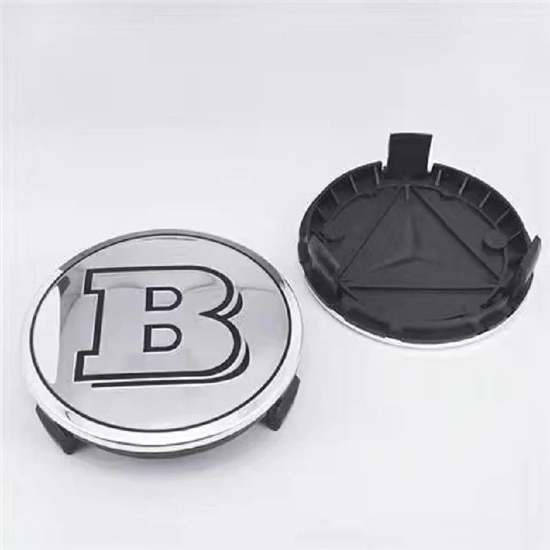 

GLC GLB 4Pcs 75mm Brabus Logo Car Emblem Wheel Center Hub Cap Accessories For Mercedes Benz AMG Apple W204 GLA GLC CLA W205 W20 75mm