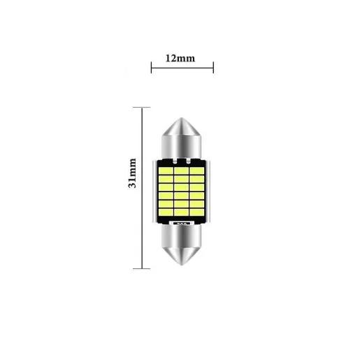 

2/10Pcs LED Festoon Dome 31mm 36mm 39mm 42mm Super Bright LED Bulb HighQuality Car License Plate Light Car Interior Reading Lamp 2Pcs