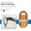 Brass Hose Barb Connector Male to Female Adapter Durable Pipe Fitting for Water Gas Air Tubing Applications
