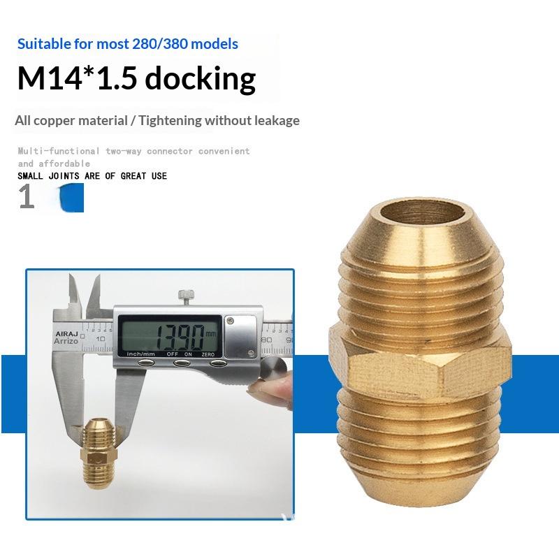 

1Pcs Male Female Adapter, F/M Hose Barb Hose Connector, Durable Brass Pipe Fitting 3/8 1/4 M14 M18 M22 Thread A21