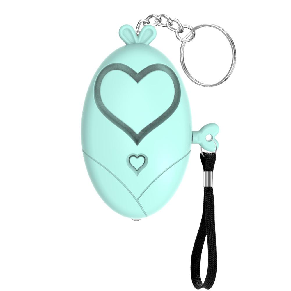Personal Self Defense Alarm 130DB Heart Shaped Women Elderly Portabl Safety Siren Keychain Emergency Security Protect Alarms