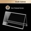 Acrylic Triangular Double-Sided Table Signs