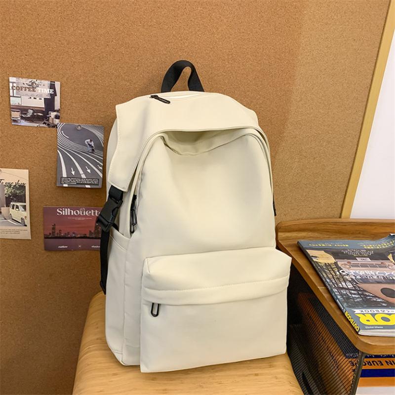 Reise einfarbig vielseitig Rucksack mit großer Kapazität einfache Schultasche koreanische Version Highschool-Rucksack ins