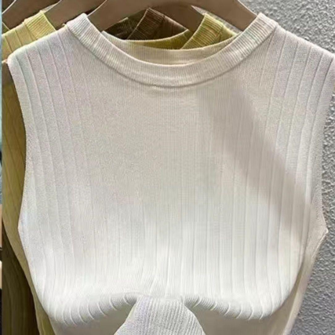 

2026 Ice Silk Loose Summer Vest XL (110-120 jin) абрикосовый