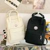 Japanese Ins Girls Backpack Korean Version of Junior High School Student Schoolbag Women's Large-capacity Solid Color Nylon Handbag