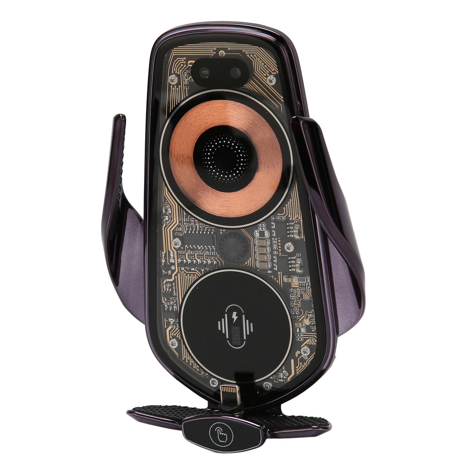 

2 в 1 беспроводное автомобильное зарядное устройство, эффективная зарядка, вращение на 360 градусов, прочное крепление для телефона