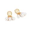 CHHC French Retro Pearl Earrings: Elegant, High-End Court Style Ear Jewelry