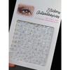 1pcs Self-Adhesive DIY Face Decor Stickers, Glitter Acrylic Rhinestone Stickers With Star, Moon, Butterfly & Flower Patterns,Face Glitter Stickers