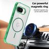 Pro Google Pixel 9a Magnetické pouzdro Kompatibilní s MagSafe TPU PC Průhledný kryt na telefon