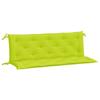 VidaXL Set of 2 Garden Bench Cushions, Bench Cover with Tie Strings, Waterproof Outdoor Cushion, Green 361708