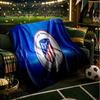 Coperta Atletico Madrid Stemma Coperte in Flanella Peluche per Divano Letto Regali per Uomini Donne Coperta da Viaggio Picnic Regali di Natale per Fan
