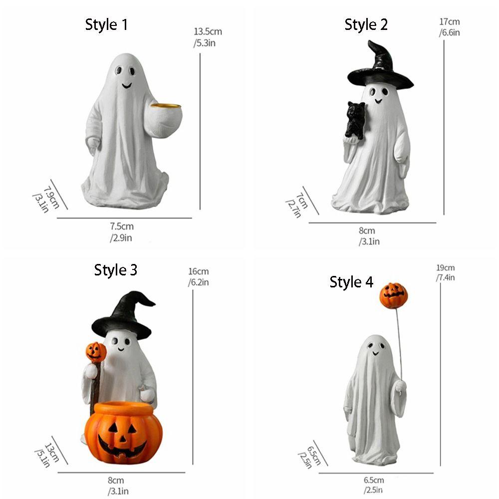 Cute Halloween Statue Creative Desktop Ornament Small Sculpture  Courtyard