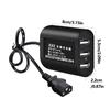 3Port USB Charger For Electric Bike Motorcycle With Intelligent Recognition Overloads Protections 36V-120V Input