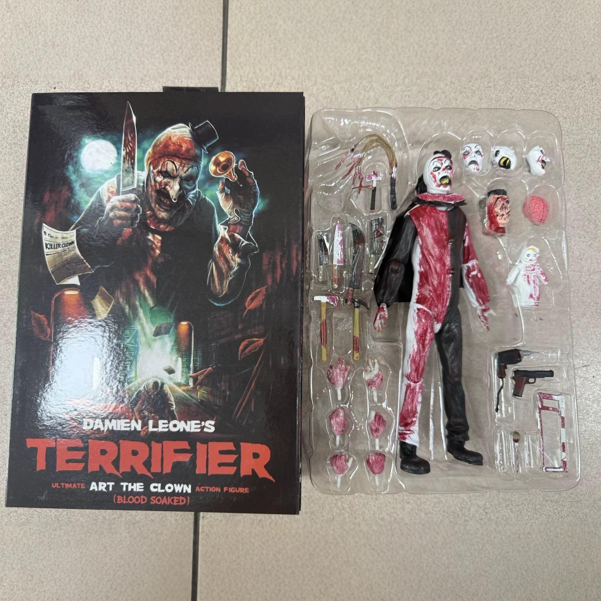 Horror Movie, Soul-Broken Clown, Art, Art 7 Inch, Bloody Version, Movable Model Ornament, Boxed Figure.