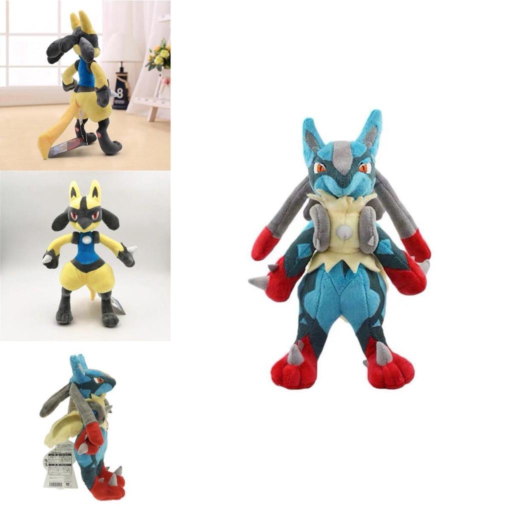 Peluche Luc Lucario Pokemon Luc Scintillante da 12 Pollici Giocattolo Morbido Con Colori Vivaci Per Bambini