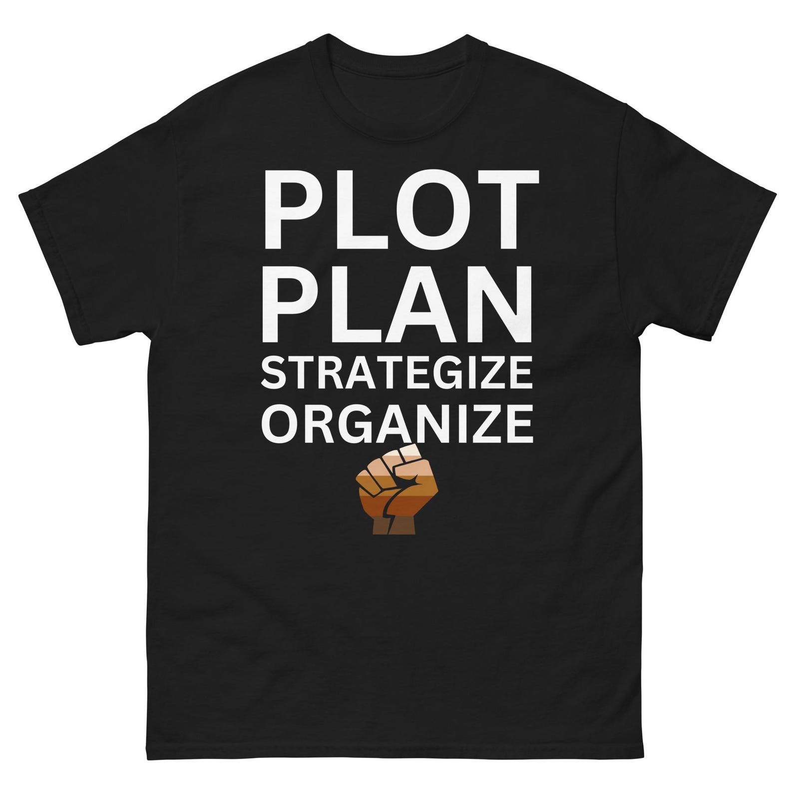 Master Your Life: Strategize Your Style with This Comfortable Unisex Shirt Featuring a Unique and Inspiring Design (White) M