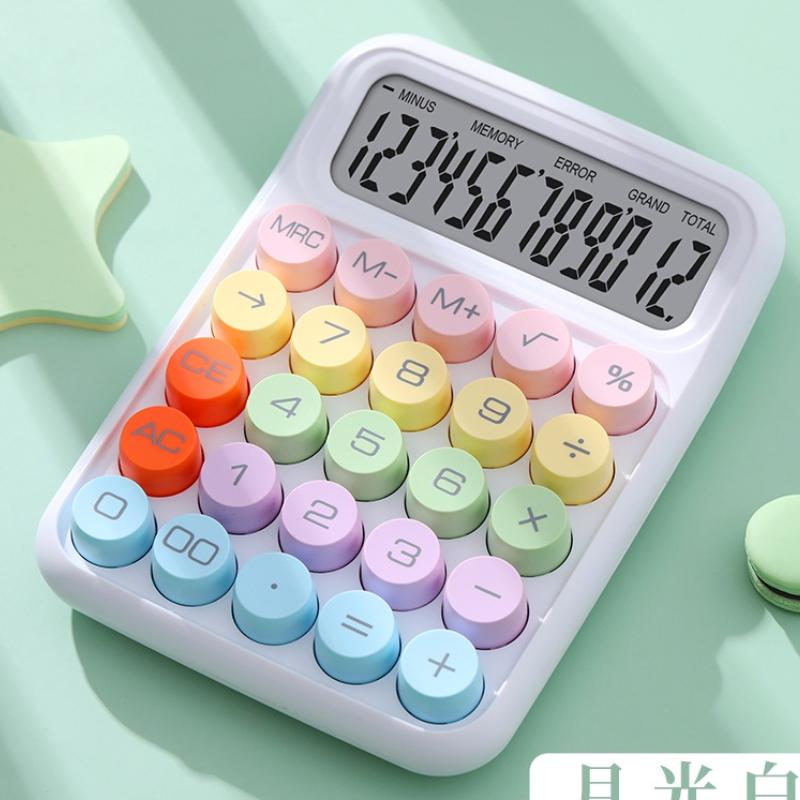 

1PC Высококачественный механический клавиатура калькулятор портативный компьютер для студенческих экзаменов
