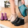 Simple and fashionable short women's rain boots non-slip rain shoes waterproof boots women's water shoes rubber shoes