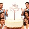 Acylic Feliz Cumpleanos Espanol Spanish Happy Birthday Cake Topper Gold Crown Design Cupcake Baking Supplies Party Decoration