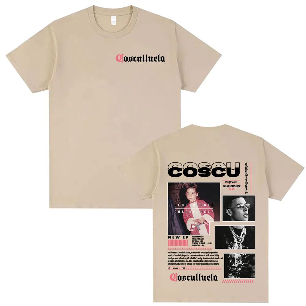 

Hot Rapper Blanooperla Cosculluela Album Tour T Shirt Tops Unisex Vintage Fashion T-shirts Men Comfort Casual T-shirt Streetwear 4XL