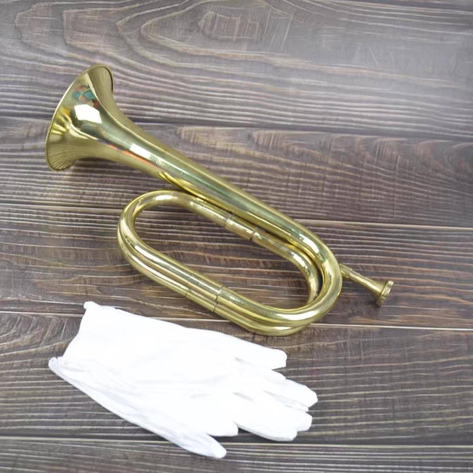 

Труба Горн Кавалерийский Дующий Музыкальный Инструмент Медь для Оркестра Школьного Оркестра