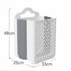 Foldable Laundry Basket Large Capacity Hollow Out Clothing Storage Baskets Portable Plastics Storage Basket Bathroom Organizer