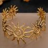 Breit öffnende Armreifen Spiral Vintage Manschette Kreatives Sonnenarmband Mädchen