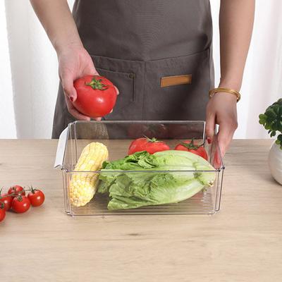 Kühlschrank, verschiedene Größen, Aufbewahrungsbox, transparent, 7 Stück, 450/1350/4100 ml, großes Fassungsvermögen, staubdichter Deckel, Gemüse, Obst