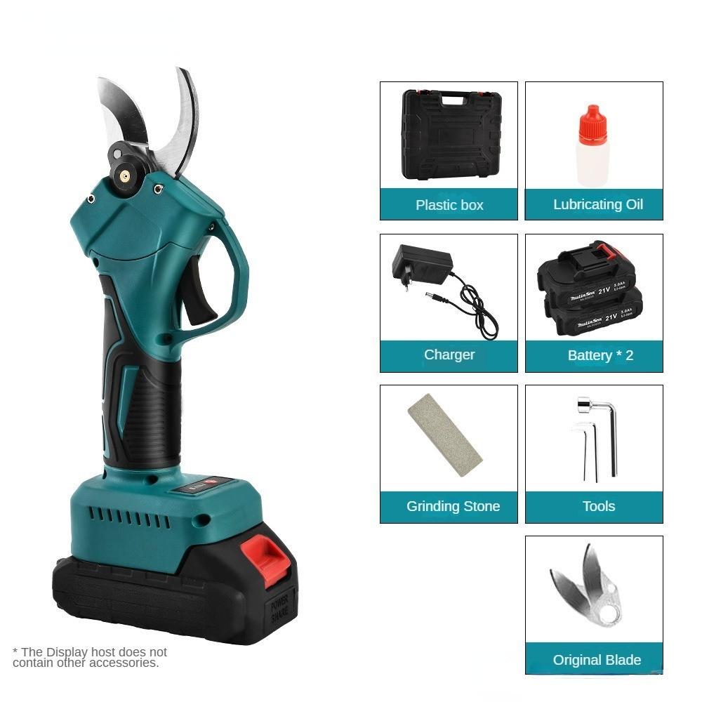 Bezprzewodowy sekator elektryczny do przycinania akumulator litowo-jonowy wydajny sekator do przycinania gałęzi drzew owocowych Bonsai 110*70*280mm