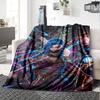 1pc Blanket - League of Legends Jinx  Print Design,Lightweight Blanket for Sofa,Bed- Soft &Warm,Gift for All Seasons